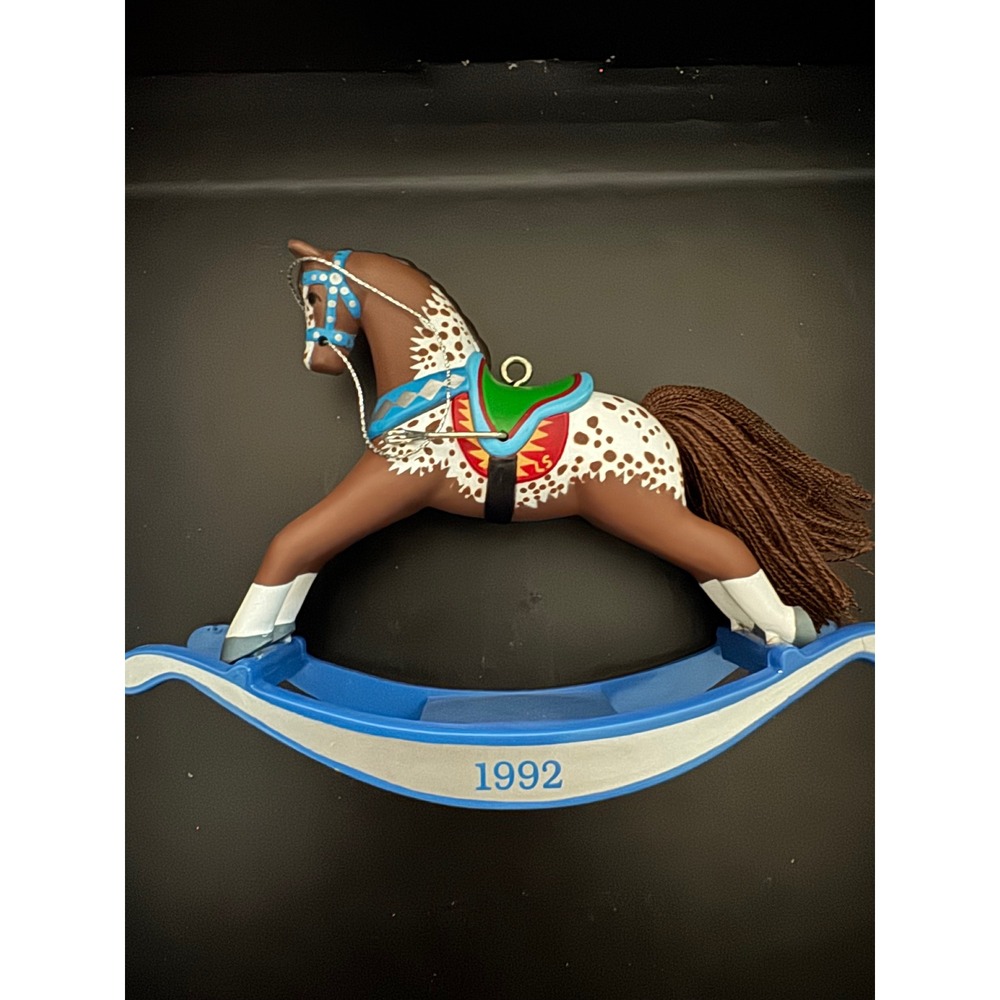 Vintage 1992 Hallmark Keepsake Rocking Horse Ornament 12th in Series QX426-1